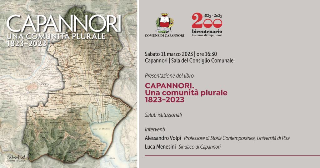 Presentazione del libro “Capannori, una comunità plurale 1823 -2023”
